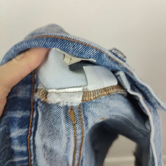 Madewell The Perfect‎ Jean Short Womens 26 Denim Cut Offs Light Wash Raw Hem - Picture 7 of 8